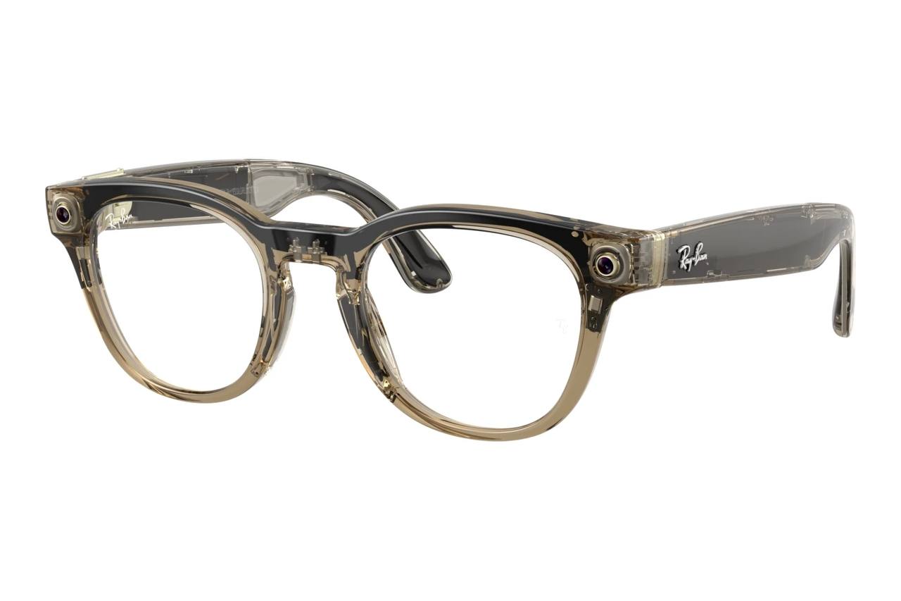 Умные очки RayBan Meta Scriber Optics Gen2 Shiny Transparent Stone Beige (150 - 49 Size)